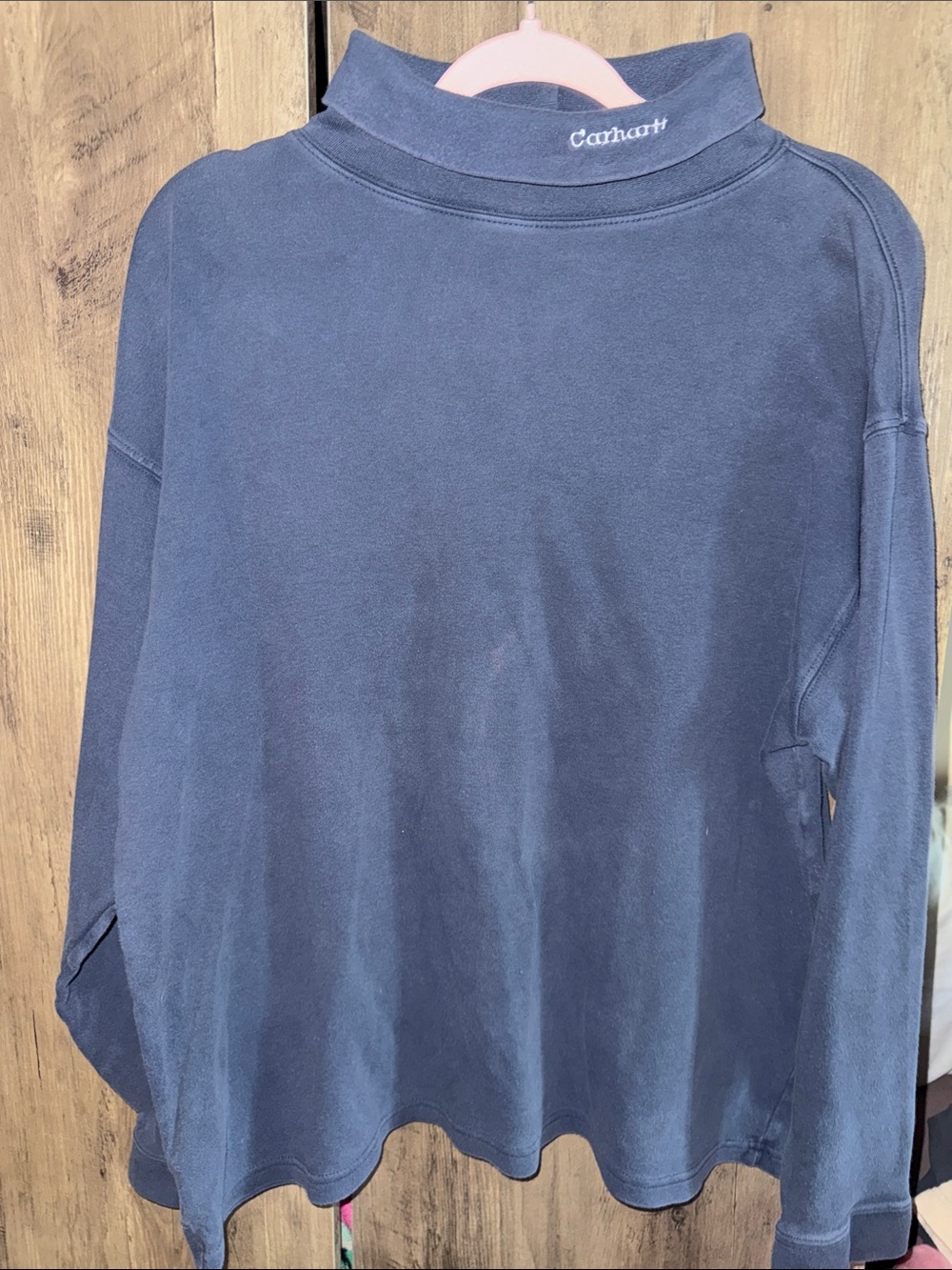 Gender neutral vintage carhartt mock neck long sleeve